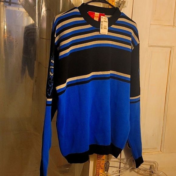 NWT Diesel Knitwear XLBlue Black Excellent Cond.